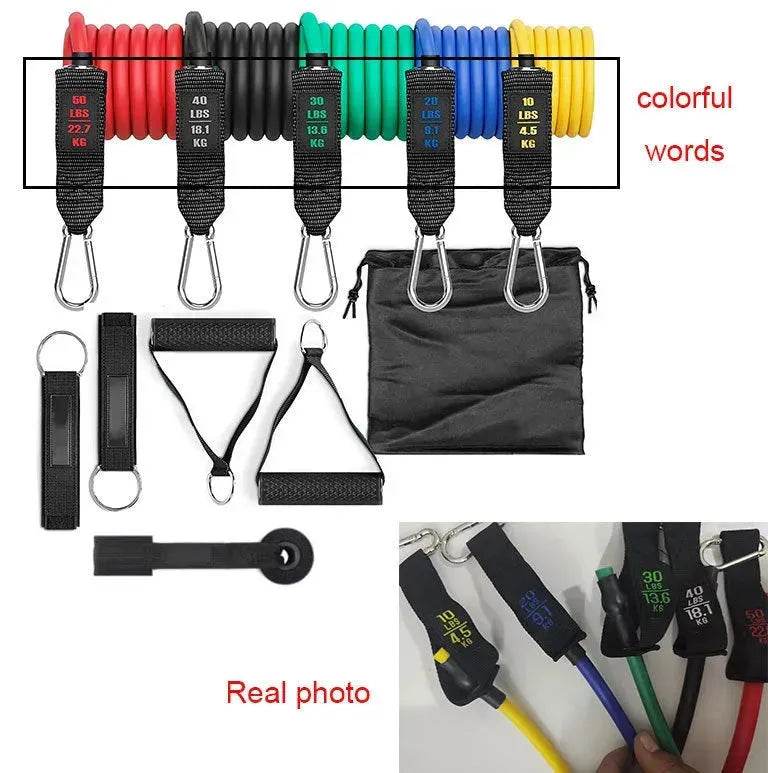Resistance Band Set with Handles, Door Anchor & Foot Straps