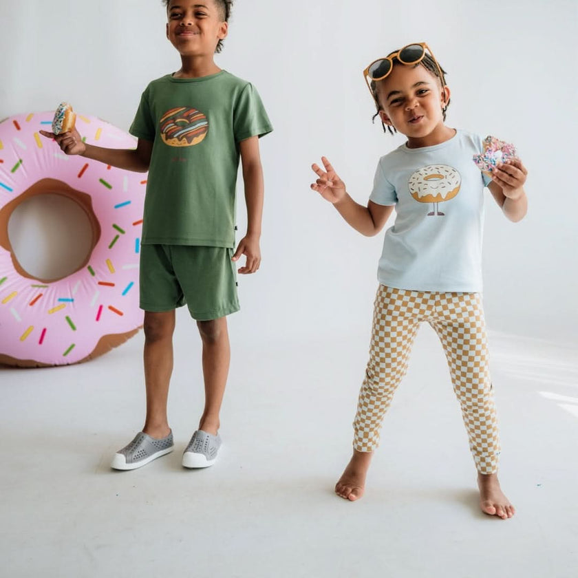 Kids' Bamboo Leggings | Bison Plaid