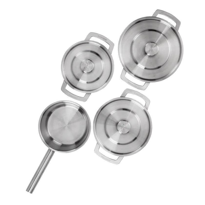 COMBEKK | Stainless Steel Cookware Set of Four