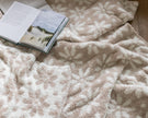 Daisy Print Blushing Beige and White Extended Throw
