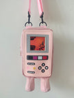 Cute Game Controller Cartoon Messenger Bag for Girls – Mini Oxford Crossbody | Pink