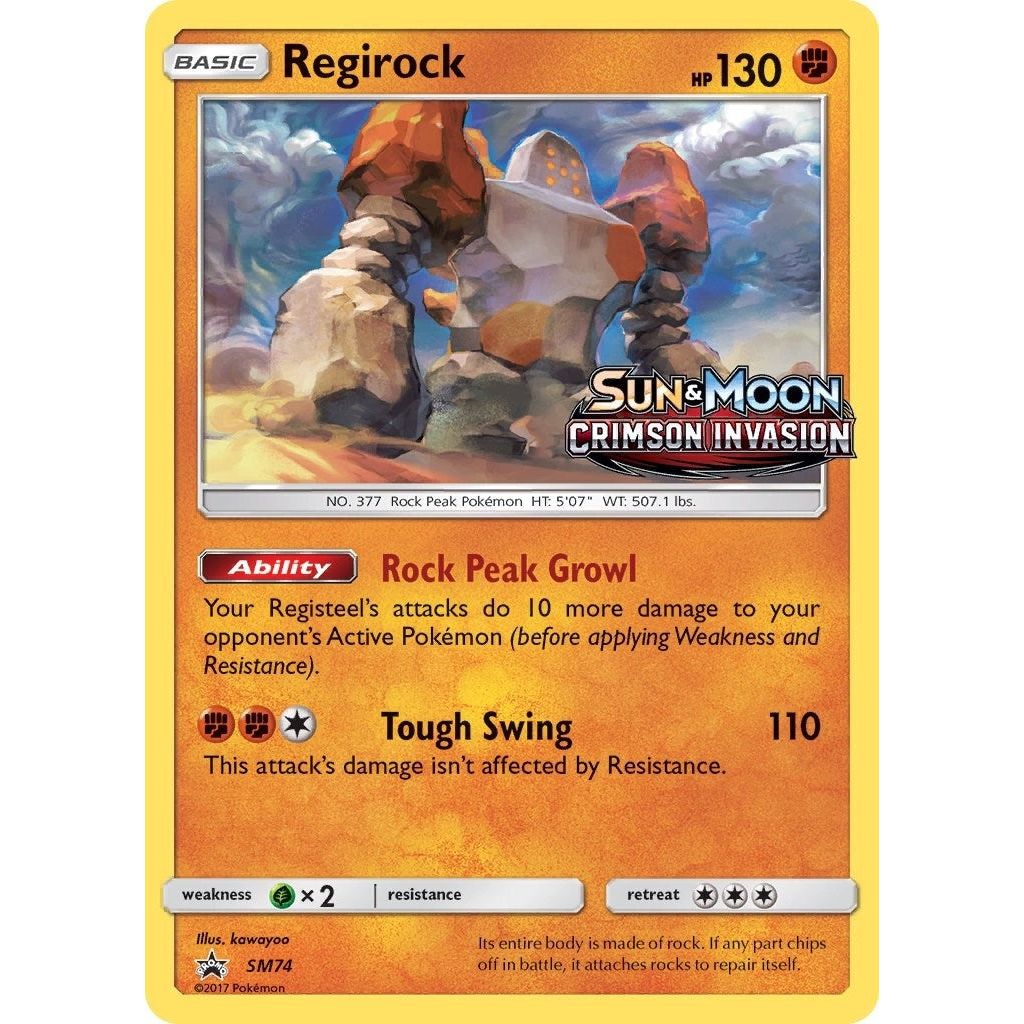 Regirock - SM74 (Prerelease) (SM74) (SMP)