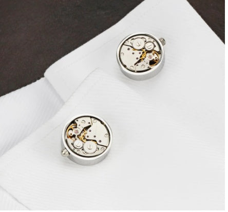 Men's Copper Movement Cufflinks – Turning French Shirt Cufflinks for Business & Formal Wear | Canada & USA