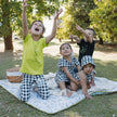 Kids' Bamboo Leggings | Blue Checkers