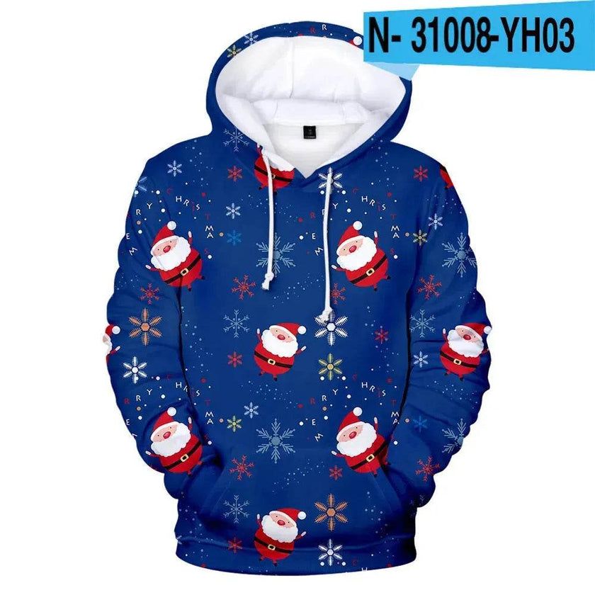 New Funny Christmas Printed Hoodie sweatshirt