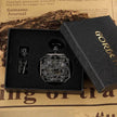 Men's Fashion Casual Flip Hollow Mechanical Pocket Watch