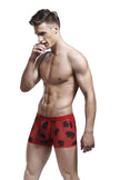 Spandex Mesh Printed Pouch boxer briefs  underwear men