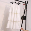 Women's Spring And Summer Chiffon layered Midi maxi Skirt