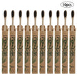 10pcs  Bamboo toothbrushes