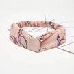 Women Retro Style Knotted Hairband floral Print Cross Headband