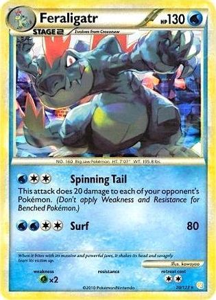 Feraligatr - 20/123 (Cracked Ice Holo) - Deck Exclusives Holofoil