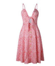 Women Summer cocktail dresses Spaghetti strap Midi Vacation Resort Sundress