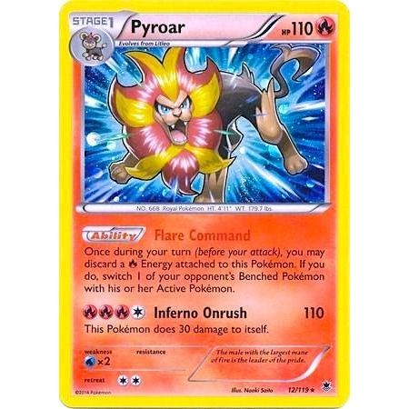 Pyroar - 12/119 (Cosmos Holo) (012/119) (BLE)