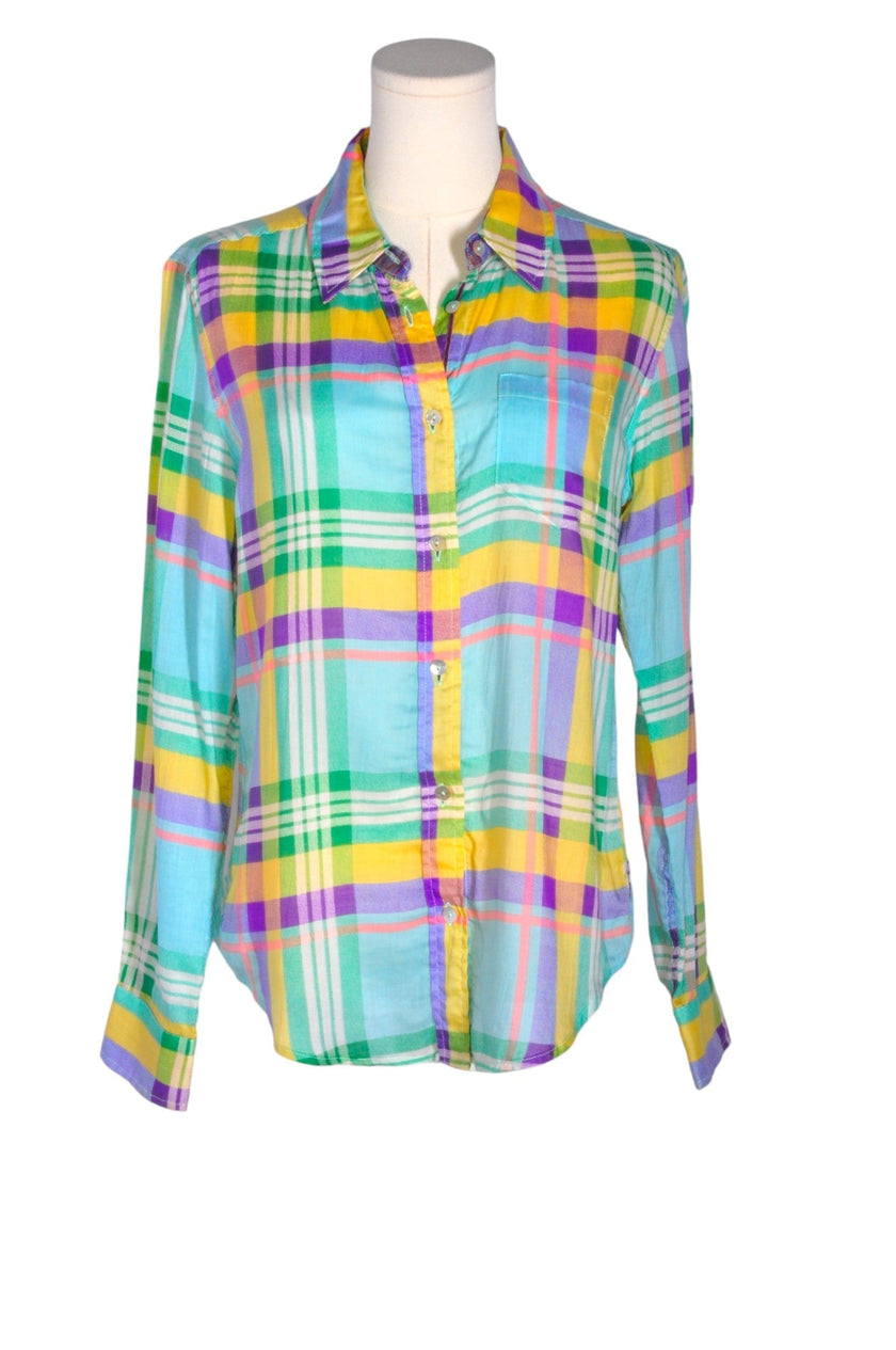 UNBRANDED Women Button Down Tops Regular fit in Green - S