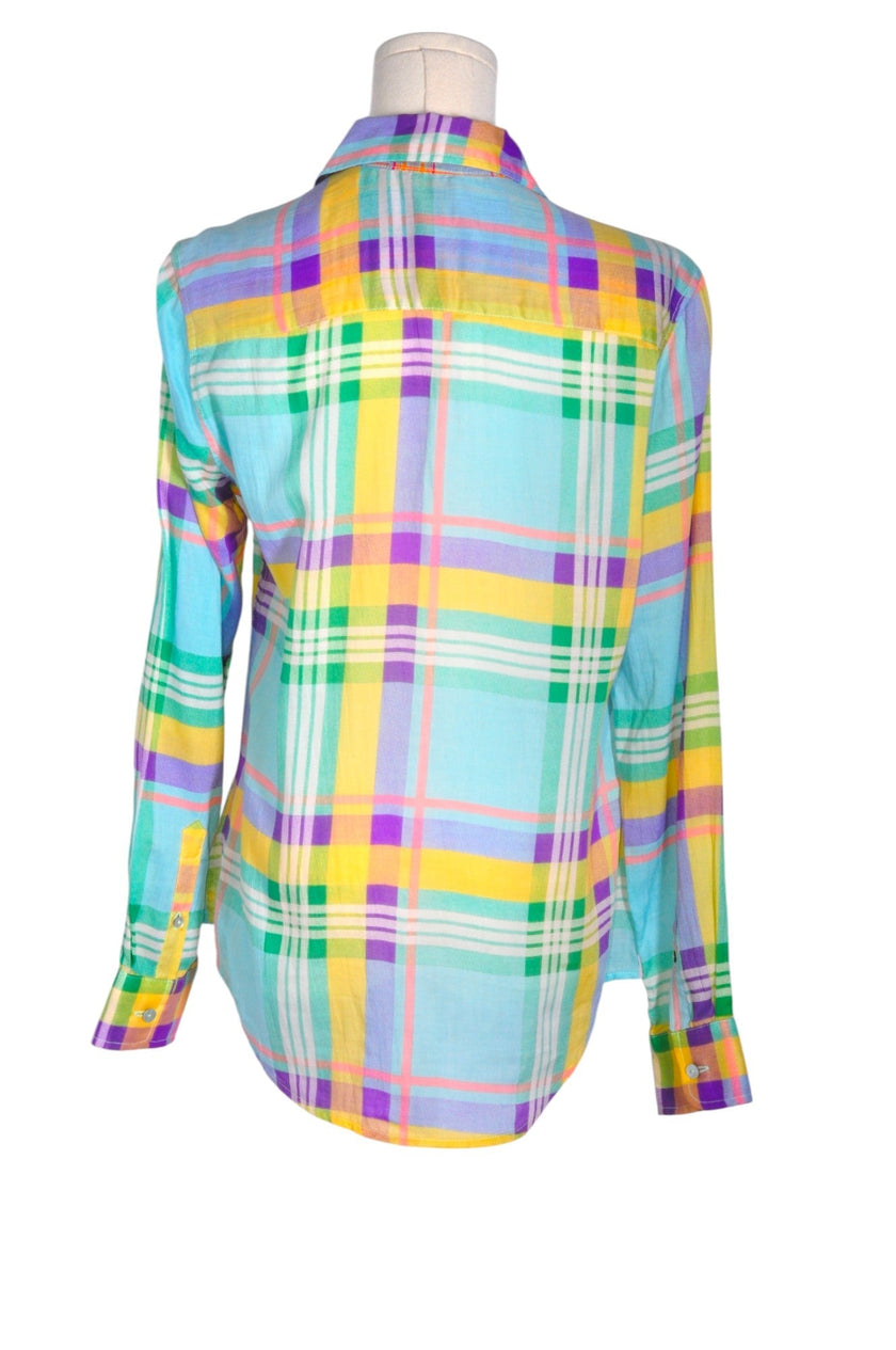 UNBRANDED Women Button Down Tops Regular fit in Green - S