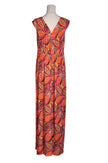 TRIBAL Women Maxi Dresses Regular fit in Orange - L