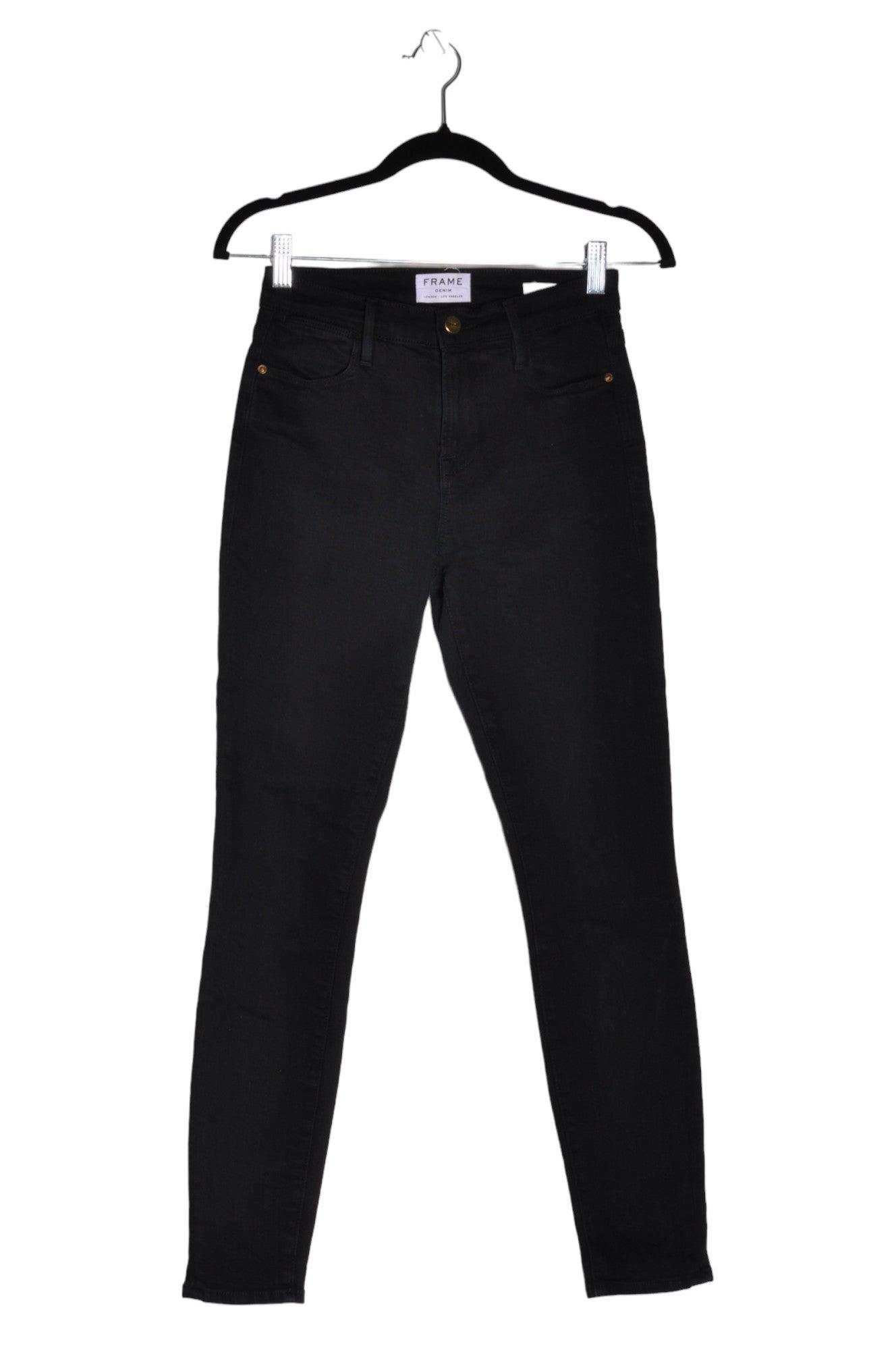 FRAME DENIM Women Straight-Legged Jeans Regular fit in Black - 25