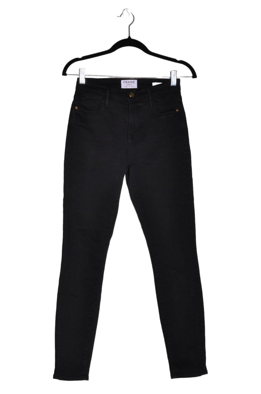 FRAME DENIM Women Straight-Legged Jeans Regular fit in Black - 25
