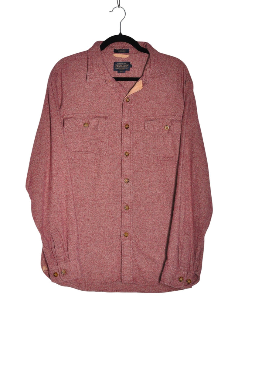 PENDLETON Men Button Down Tops Regular fit in Red - L