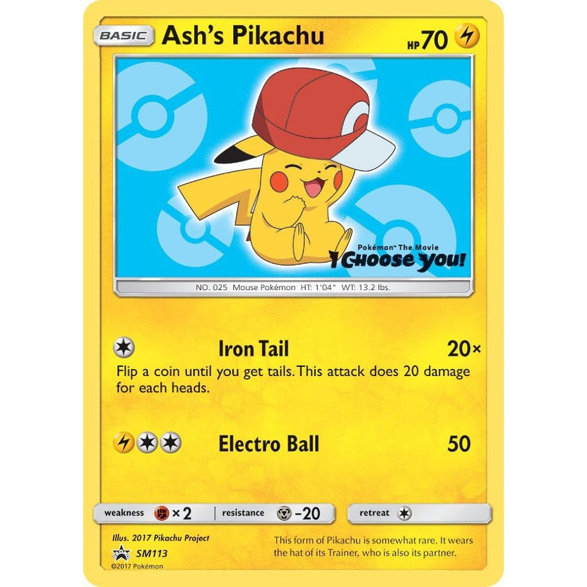 Ash's Pikachu - SM113 (SM113) (SMP)