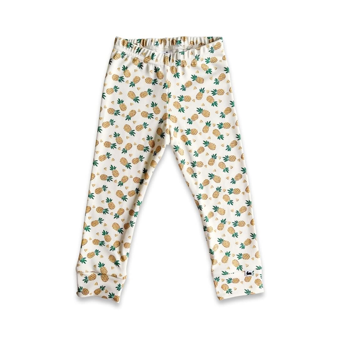 Kids' Bamboo Leggings | Blue Checkers