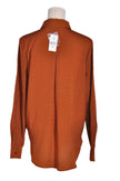 SUZY SHIER Women Button Down Tops Regular fit in Orange - M