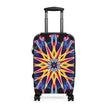 Kaleidoscope Star Carry-On Suitcase — Colorful Mandala Travel Luggage