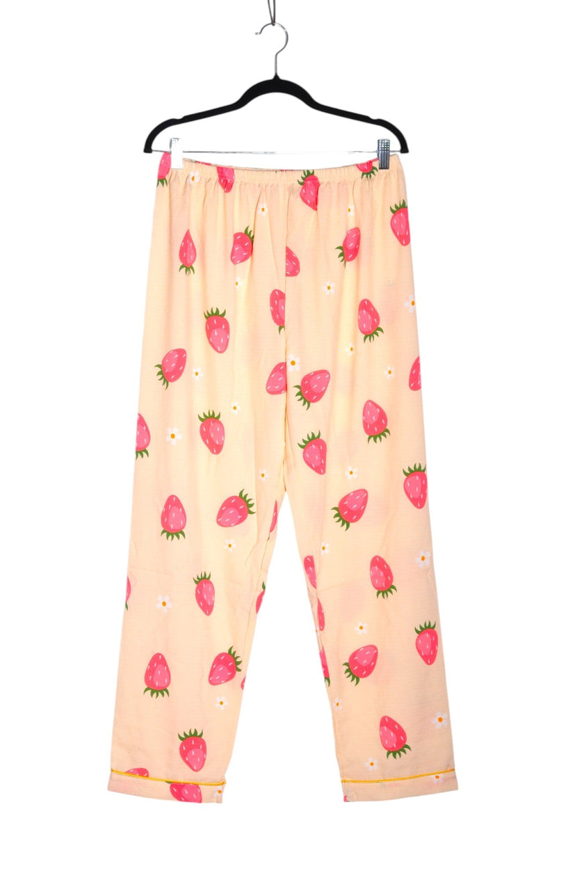 UNBRANDED Women Night Wear Regular fit in Pink - XL