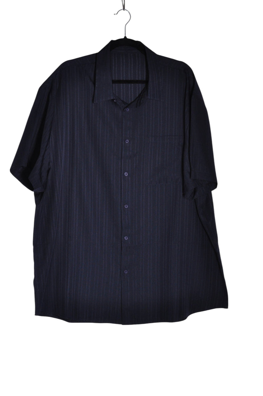 UNBRANDED Men Button Down Tops Regular fit in Black - 3XL