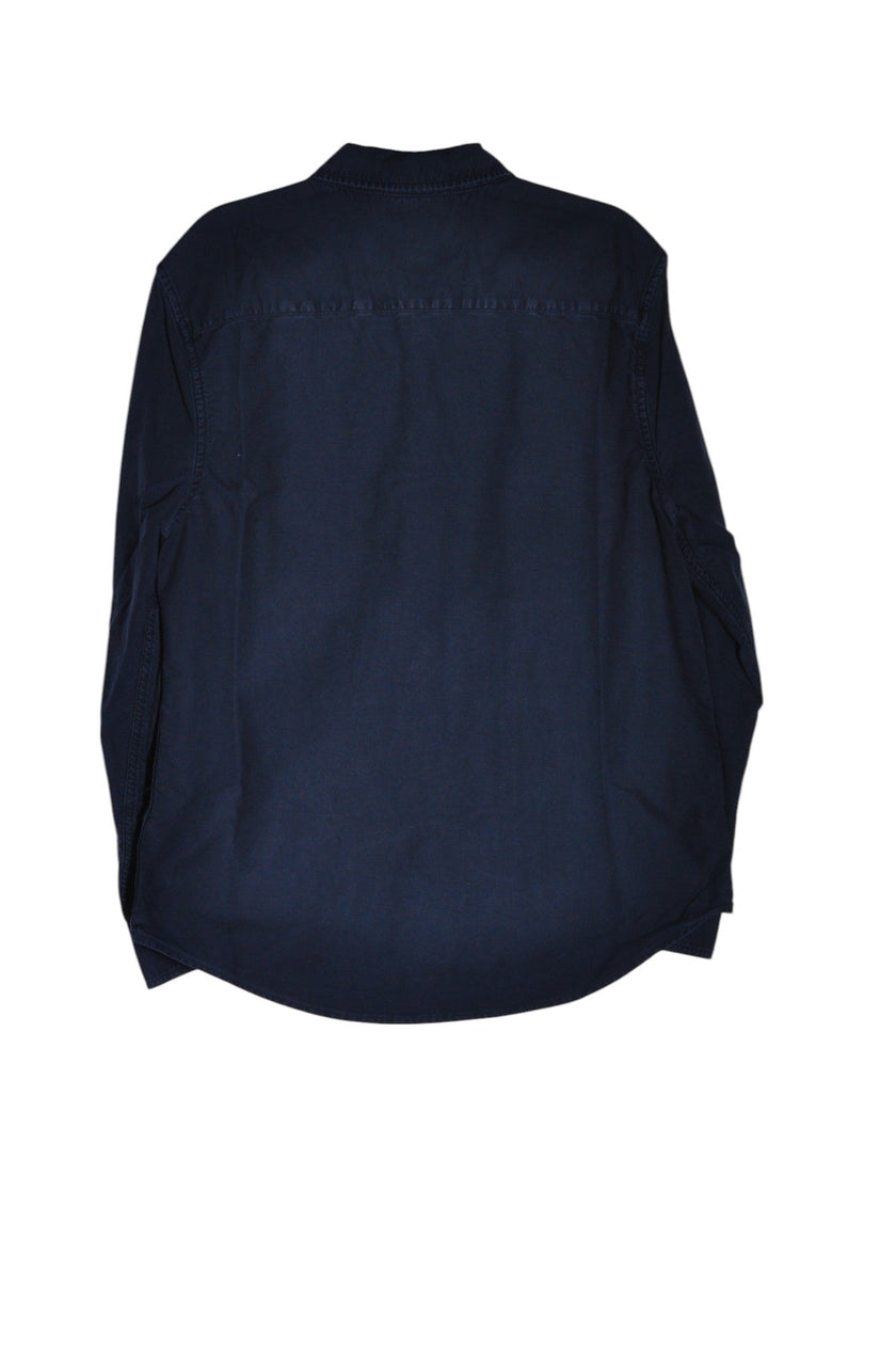 HUDSON BAY Men Button Down Tops Regular fit in Black - L