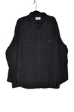 AMERICAN EAGLE Men Button Down Tops Regular fit in Black - 3XL