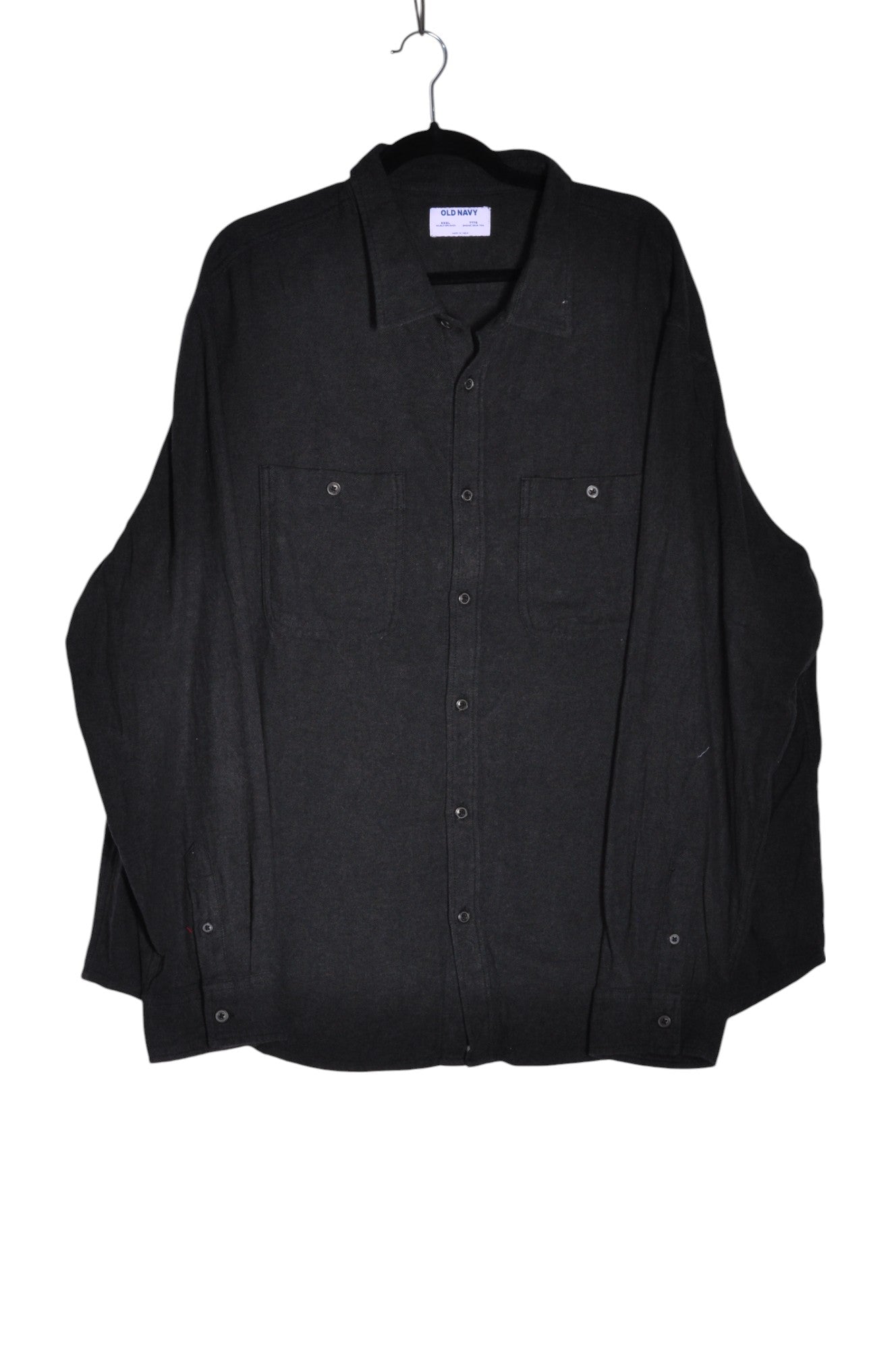 AMERICAN EAGLE Men Button Down Tops Regular fit in Black - 3XL