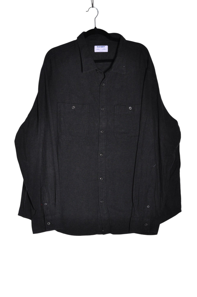 AMERICAN EAGLE Men Button Down Tops Regular fit in Black - 3XL