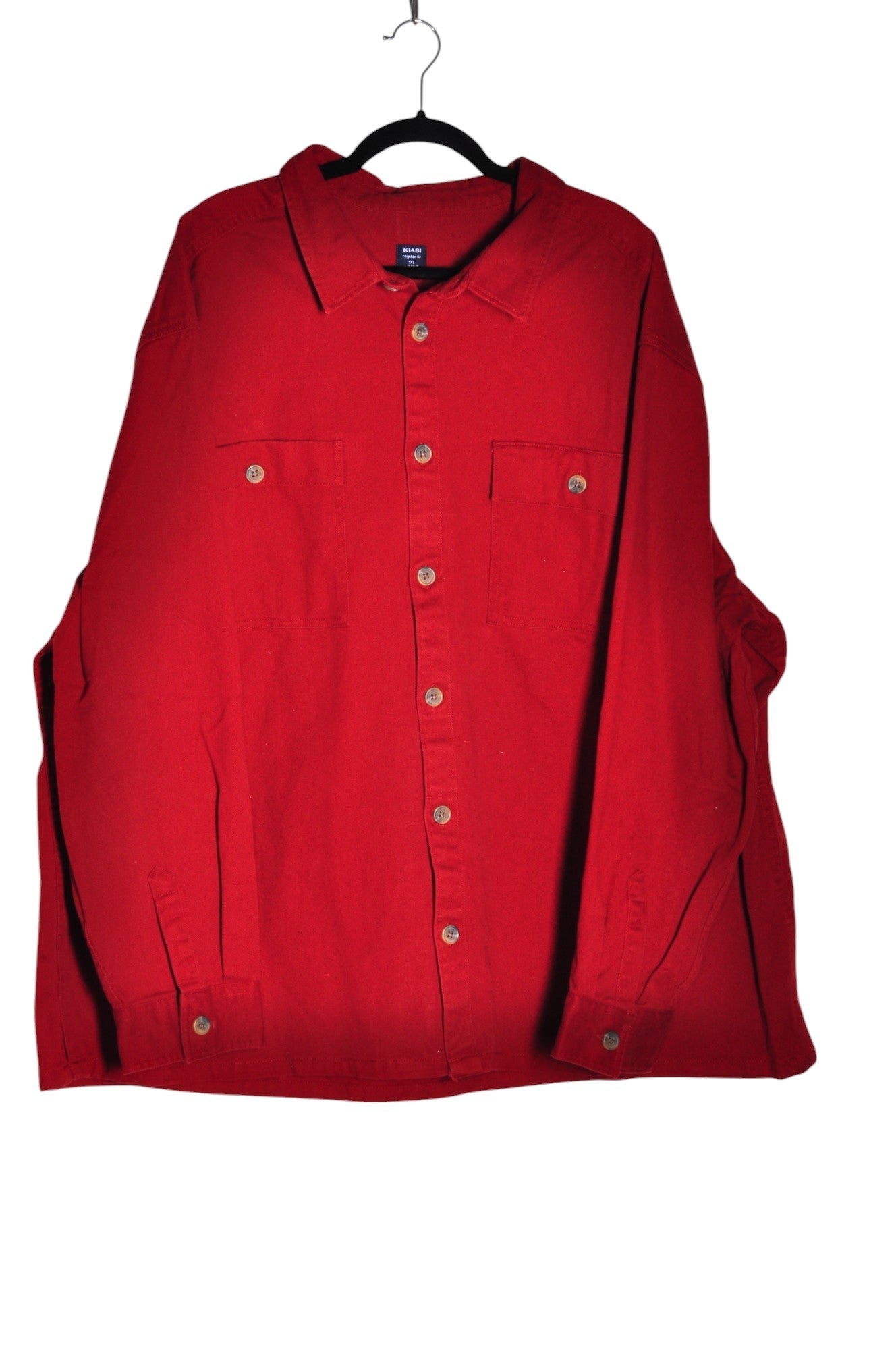 KIABI Men Button Down Tops Regular fit in Red - 5XL