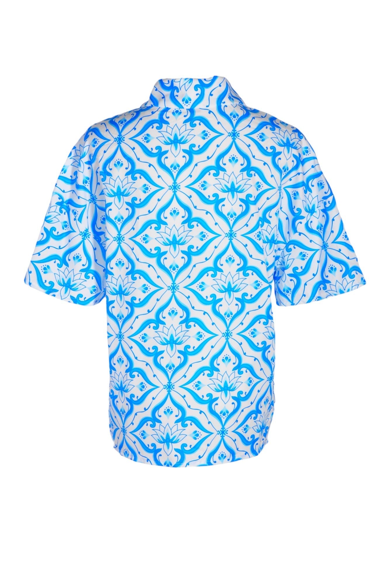 SHEIN Women Button Down Tops Regular fit in Blue - 4