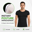 Men's Invisible Shoulder Pad Fake Chest T-Shirt – Removable Muscle Pad (S–XL)