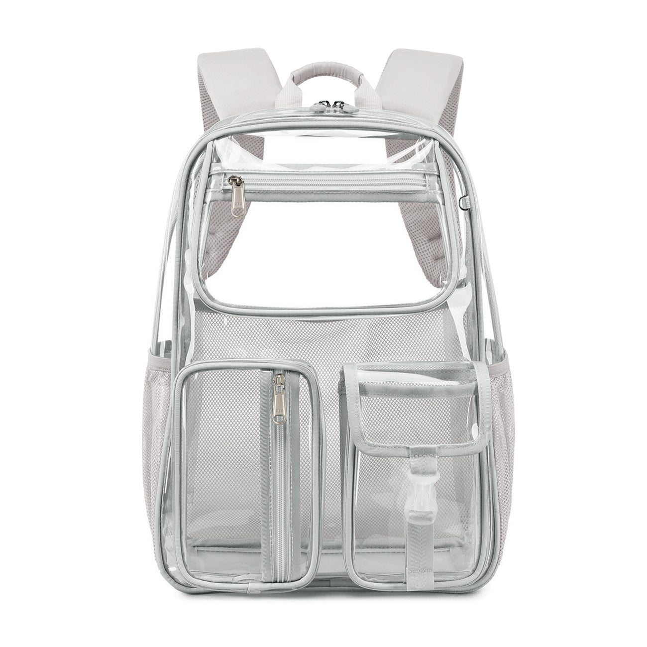 Clear Transparent Large Capacity Backpack – School & Travel Bag | Black, Gray, Pink, Lavender