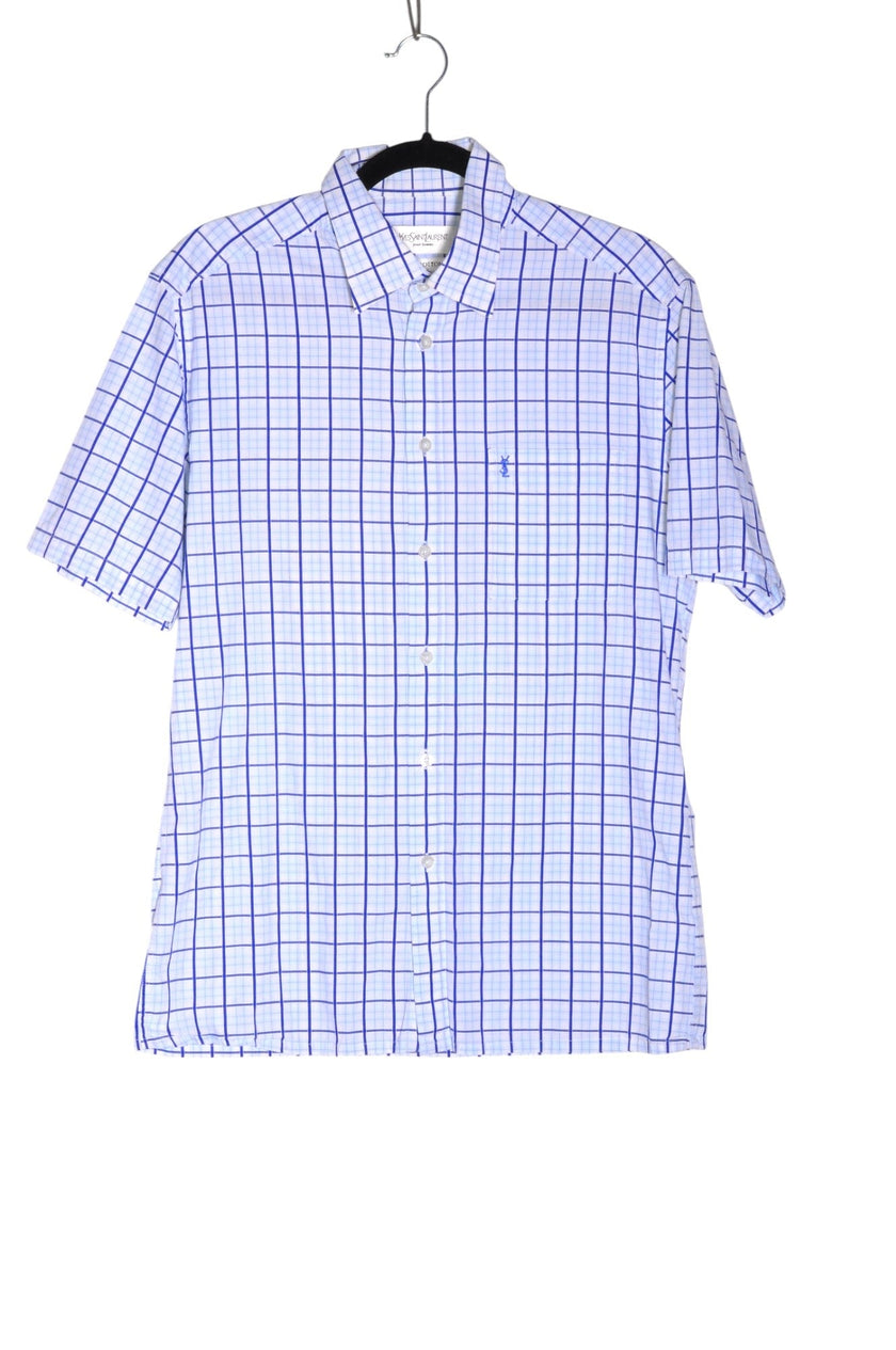 YVES SAINT-LAURENT Men Button Down Tops Regular fit in Blue - M