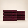 Pure Cotton Bath Towel Set – Burgundy & Turquoise | 500gsm Wholesale Towels