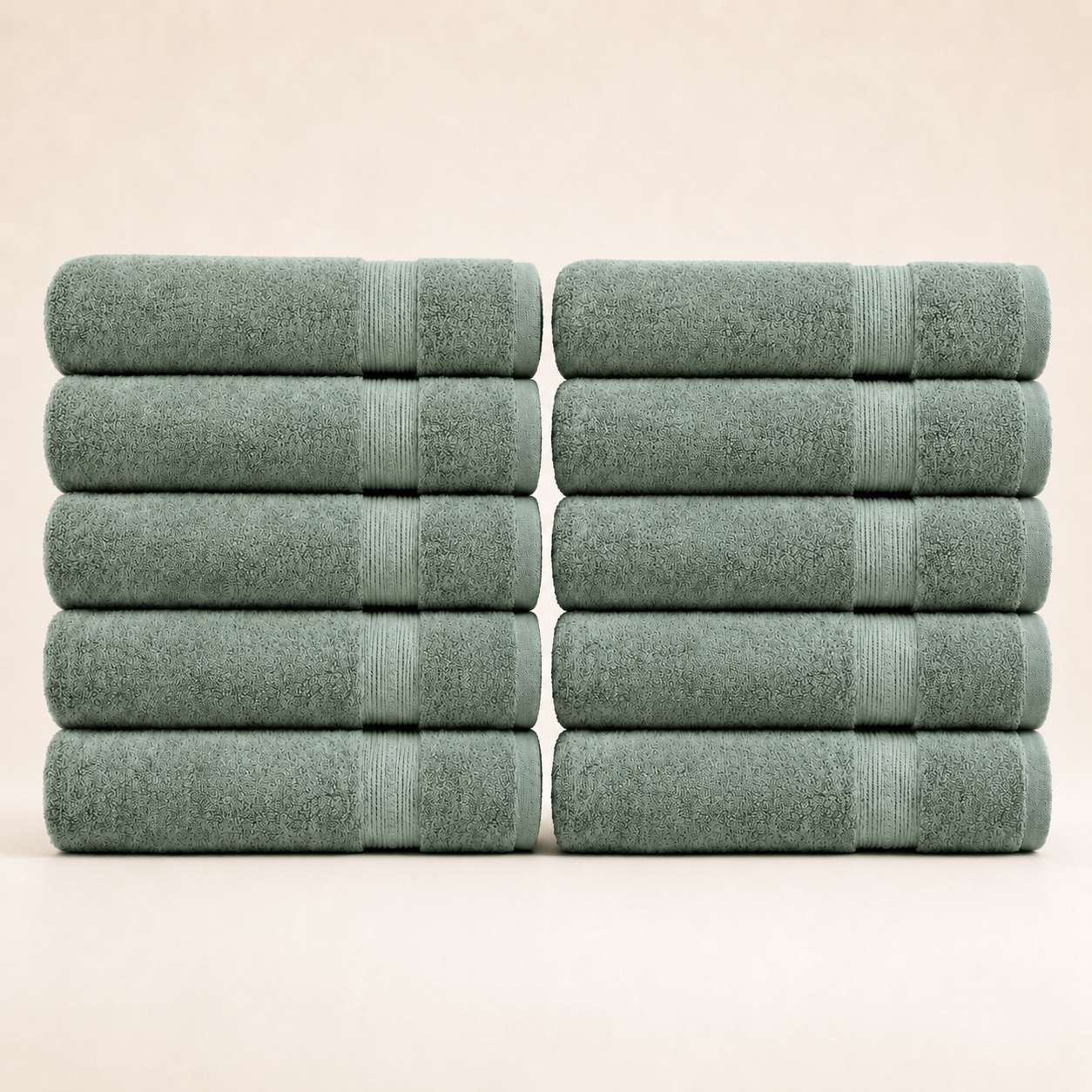 Pure Cotton Bath Towel Set – Burgundy & Turquoise | 500gsm Wholesale Towels