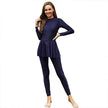 Pure Color Long-sleeved Trousers Fully Surrounded By Conservative Beach Surfing Sunscreen ArabOne-piece Swimsuit