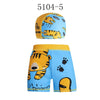 Boys Swimming Trunks with Cap | Kids Polyester Swim Shorts Canada | Size 80-120