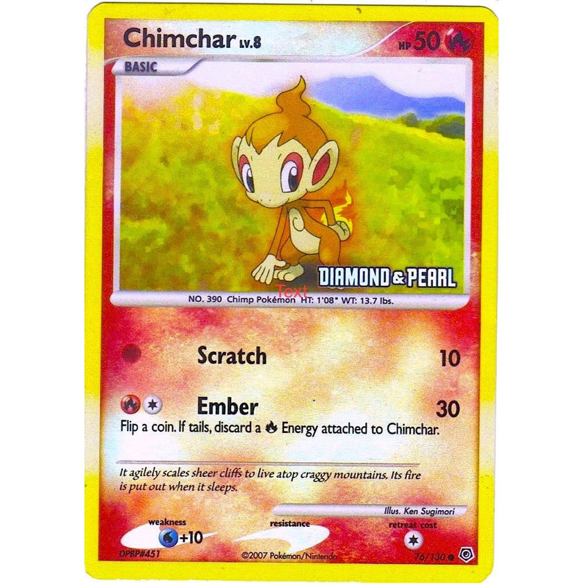 Chimchar - 76/130 [Diamond & Pearl] (076/130) (BKP)