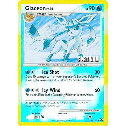 Glaceon - 20/100 [Platinum] (020/100) (BKP)