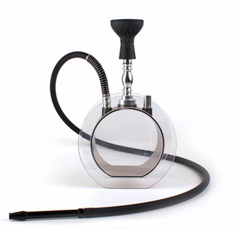 Acrylic round pot hookah set