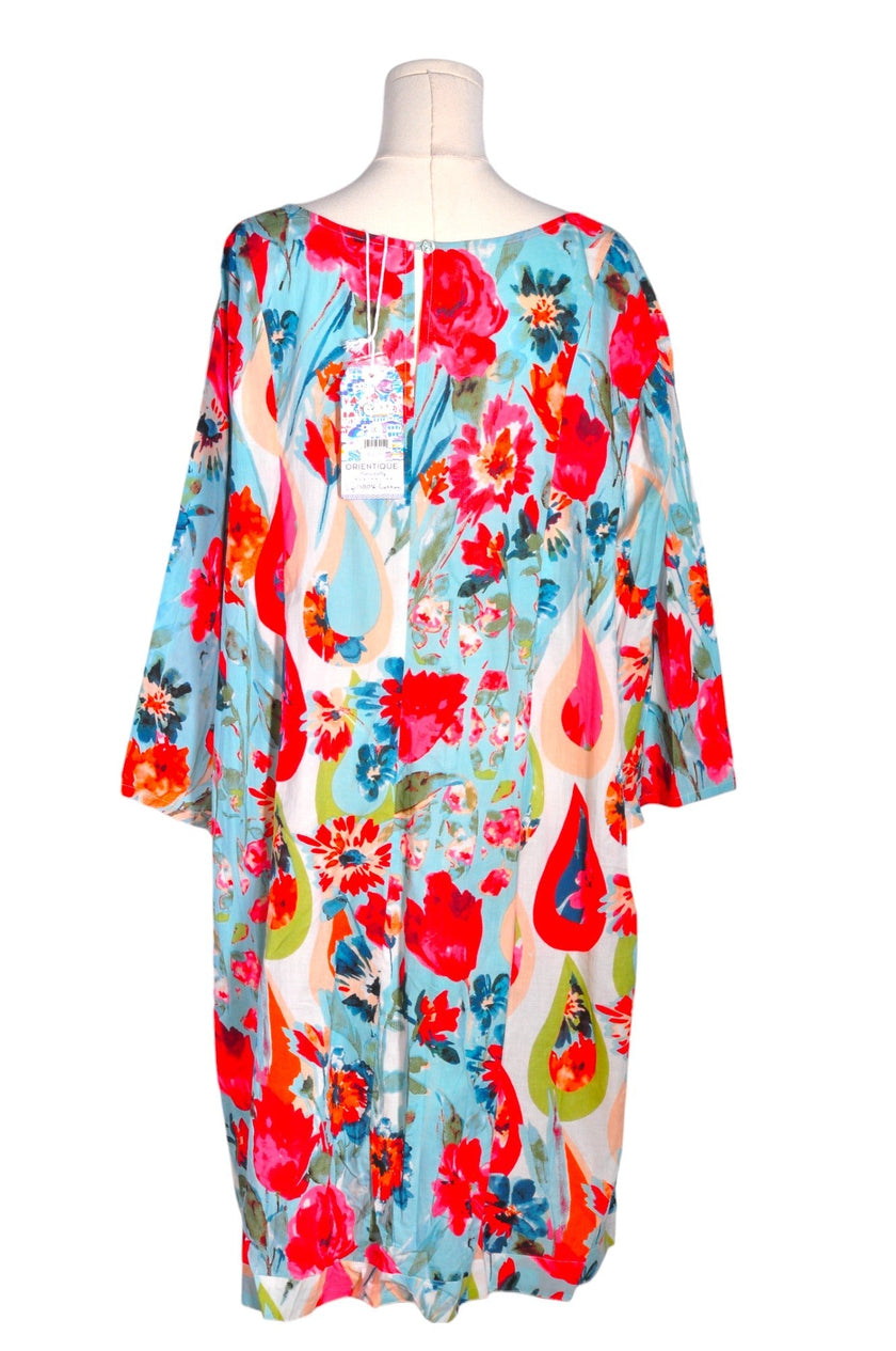 ORIENTIQUE Women Drop Waist Dresses Regular fit in Blue - XL
