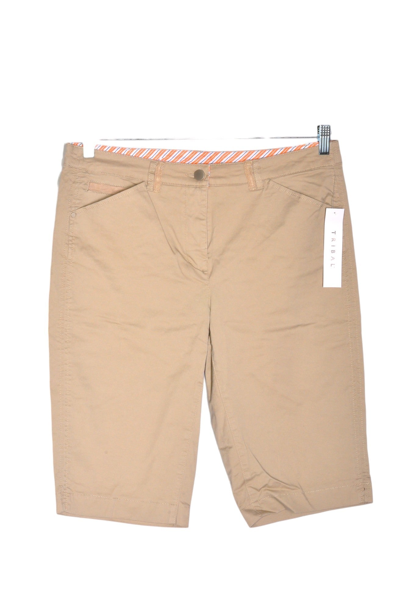 TRIBAL Women Classic Shorts Regular fit in Beige - 10, 12