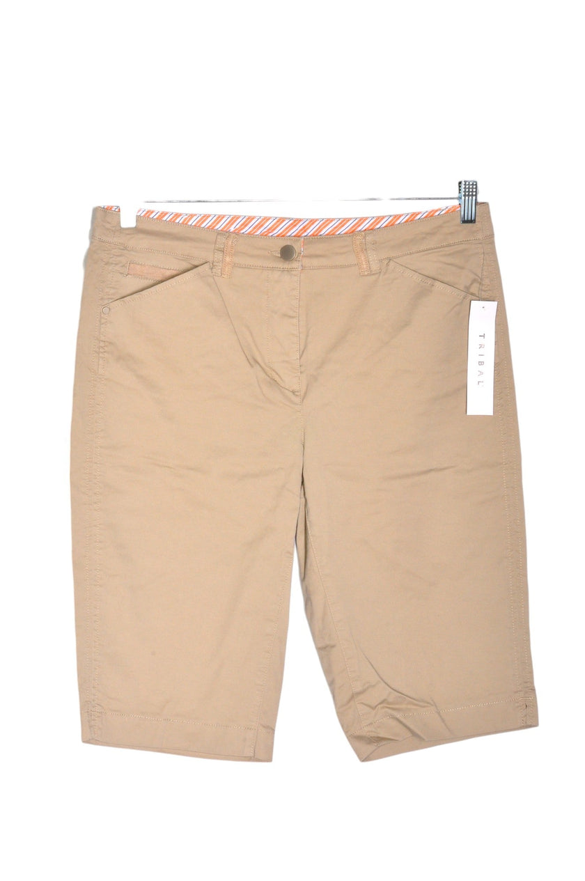 TRIBAL Women Classic Shorts Regular fit in Beige - 10, 12