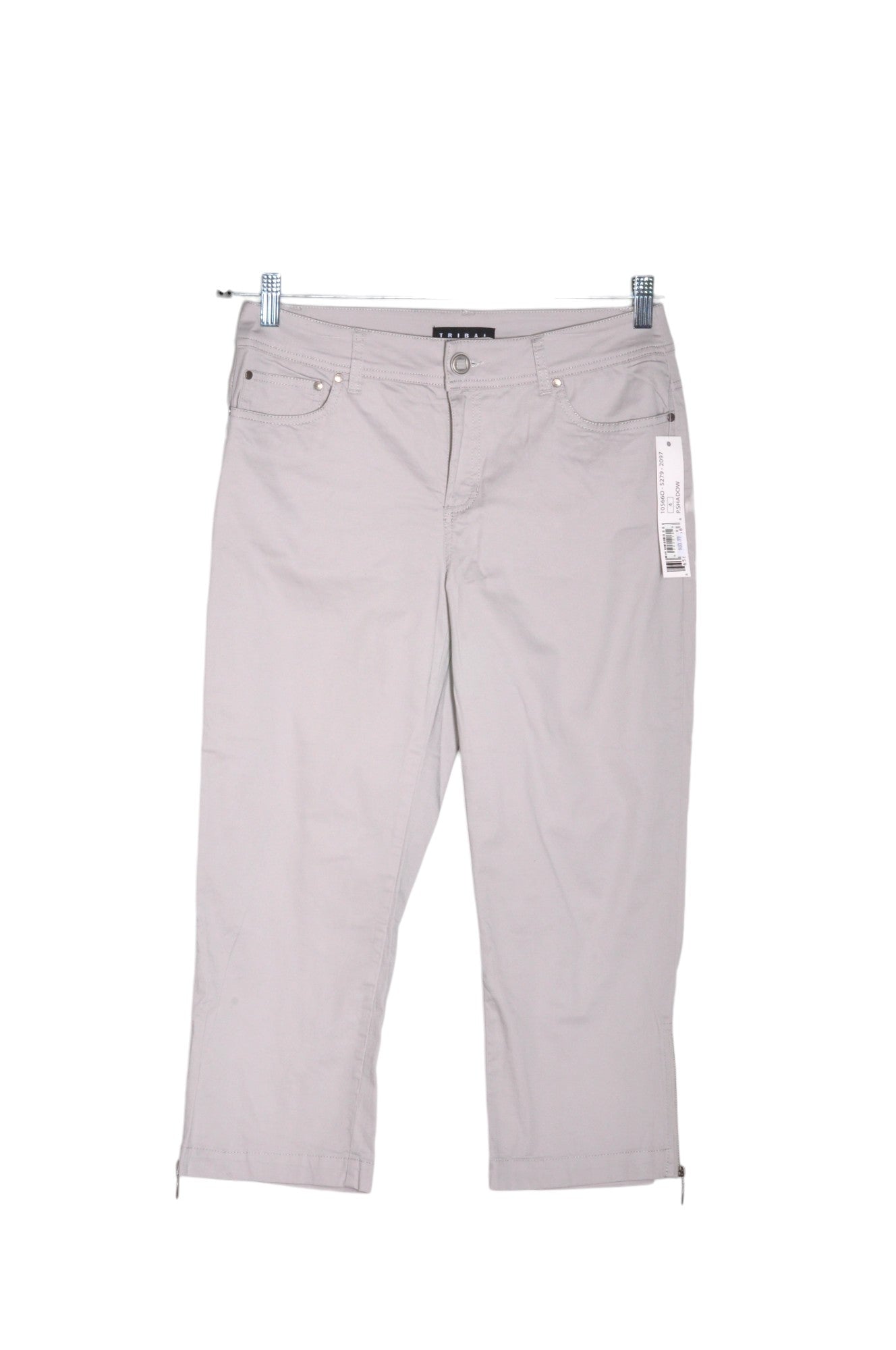 TRIBAL Women Capri Pants Regular fit in Gray - 4