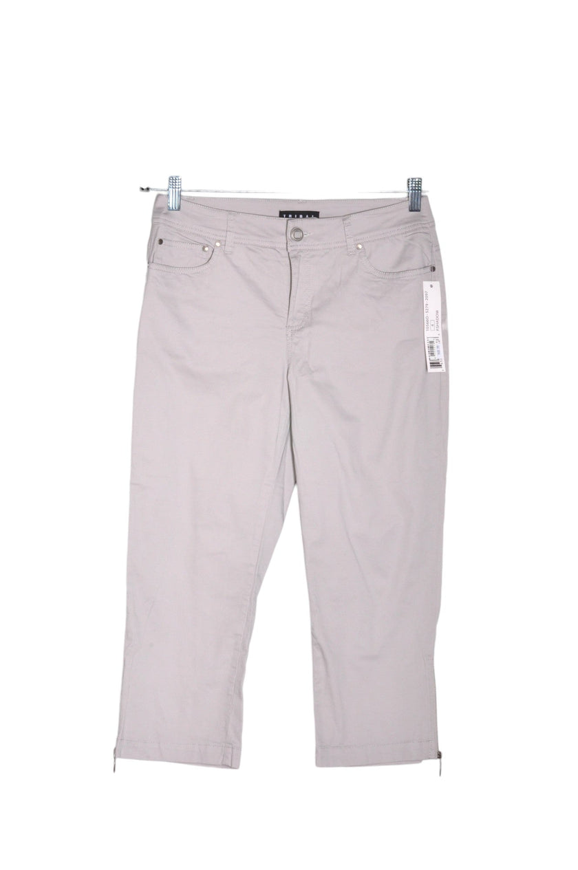 TRIBAL Women Capri Pants Regular fit in Gray - 4